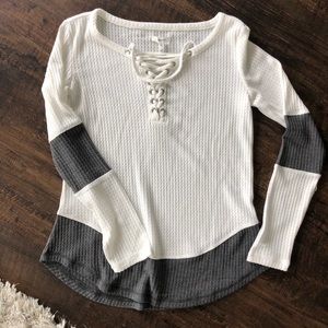 Brand new White/Grey lace up